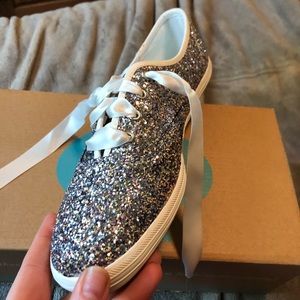 Keds brand kate spade glitter shoes